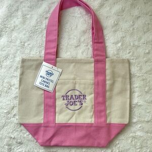 Trader Joe’s Pink Mini Canvas Tote Bag